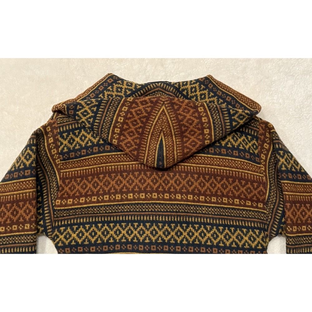 VTG Alexon Womens Sz 12 Wool Coat Lined Southwest‎ Aztec Blanket Great Britain - Picture 9 of 12